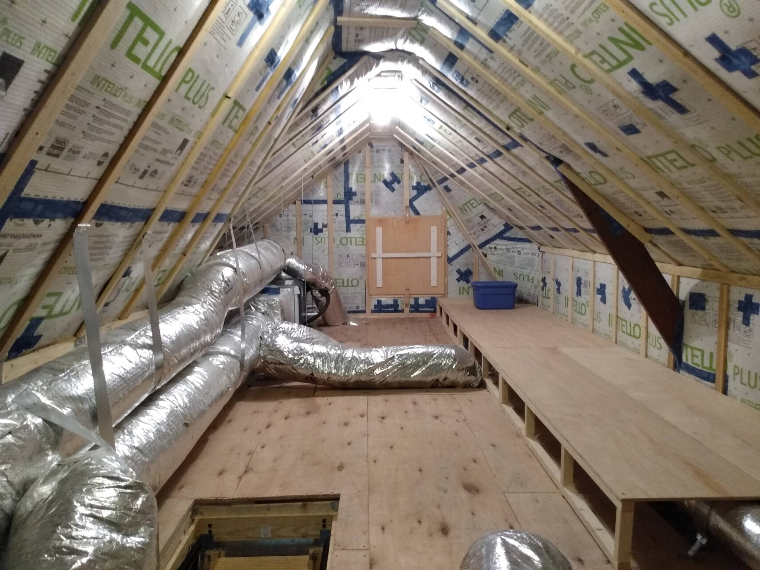 unfinished attic interior